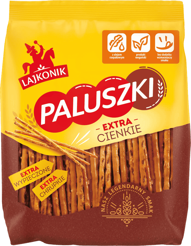 Paluszki extra cienkie Lajkonik 180g widok główny