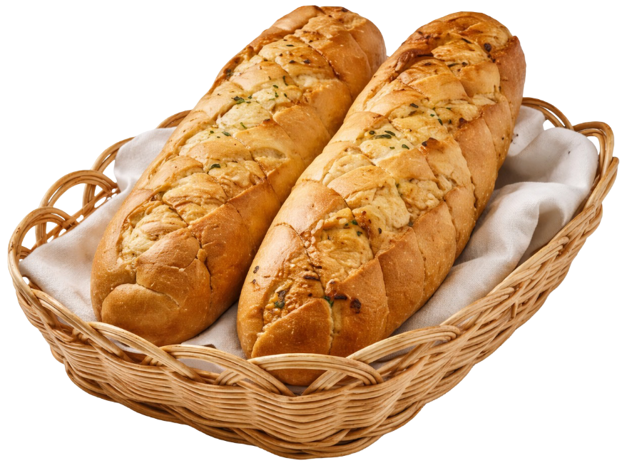 Bagietka czosnkowa widok 1