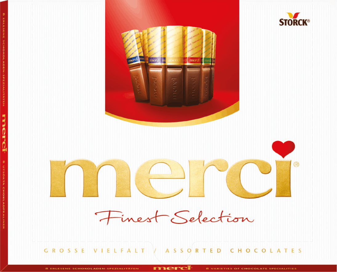 Bombonierka Merci 250g widok 1