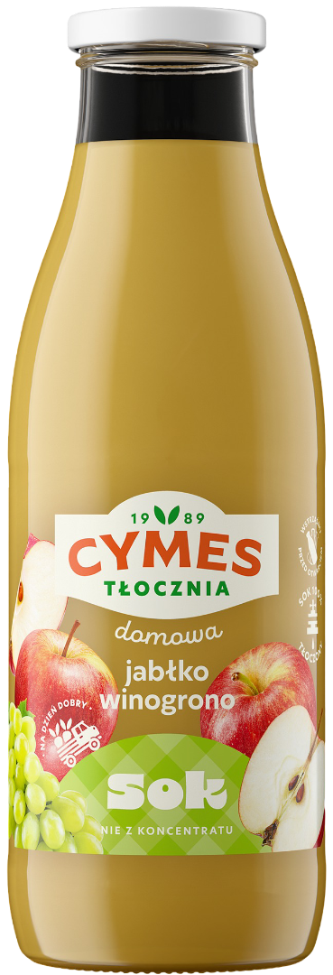 Sok jabłko winogrono Cymes 0,75l widok 1