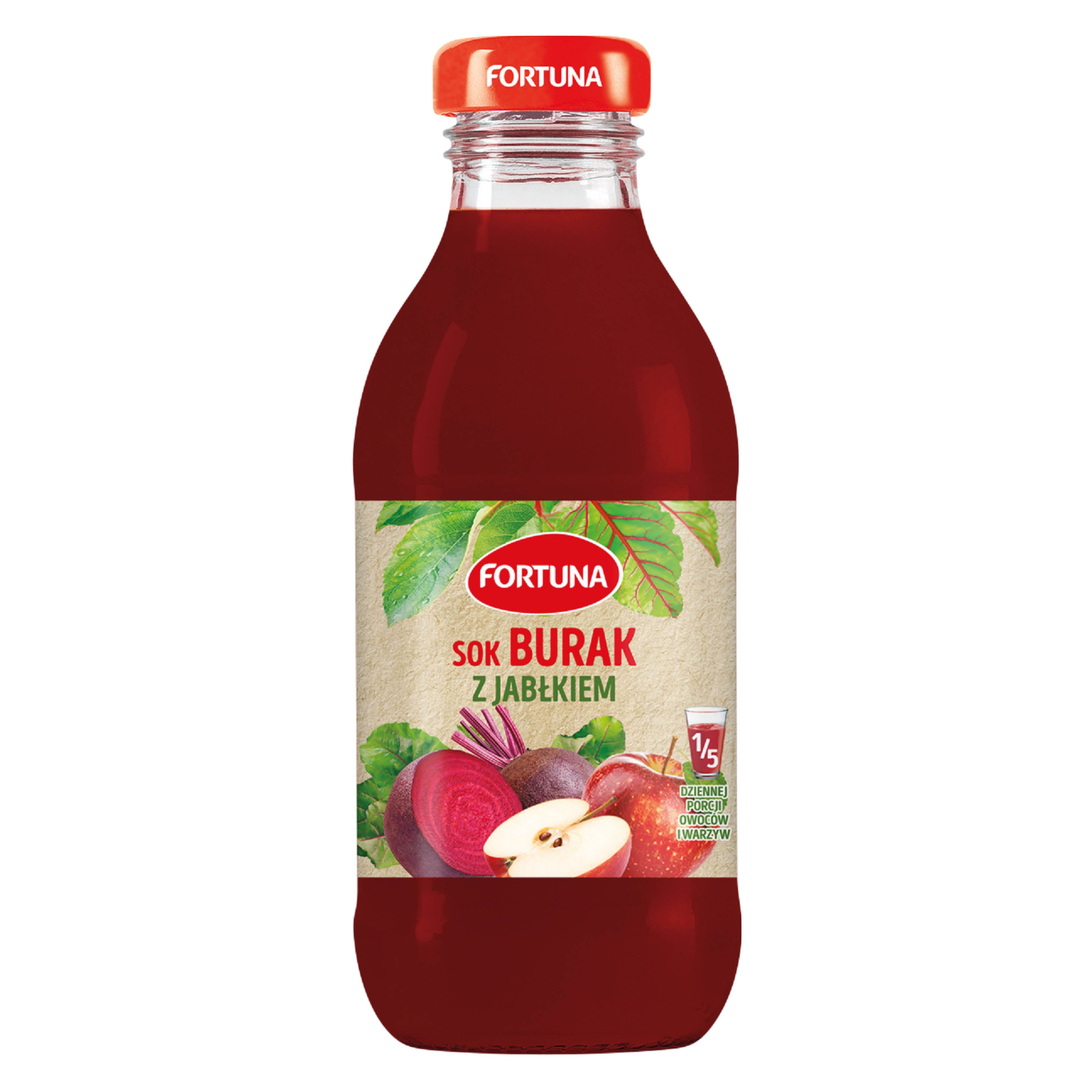 Sok burak z jabłkiem Fortuna 300ml widok 1