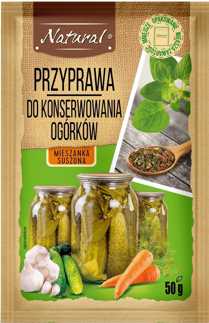 Przyprawa do konserwowania ogórków Natural 50g widok 1
