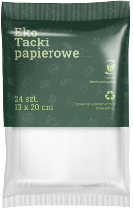 Tacki papierowe prostokątne Grill&Chill 24szt widok 1