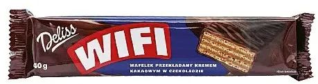 Wafelek kakaowy w czekoladzie Wifi Deliss 40g widok 1