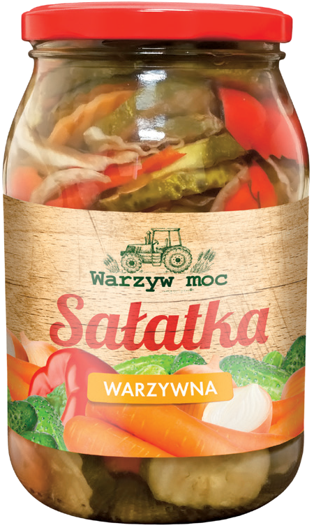 Sałatka warzywna Warzyw Moc 820/500g widok 1