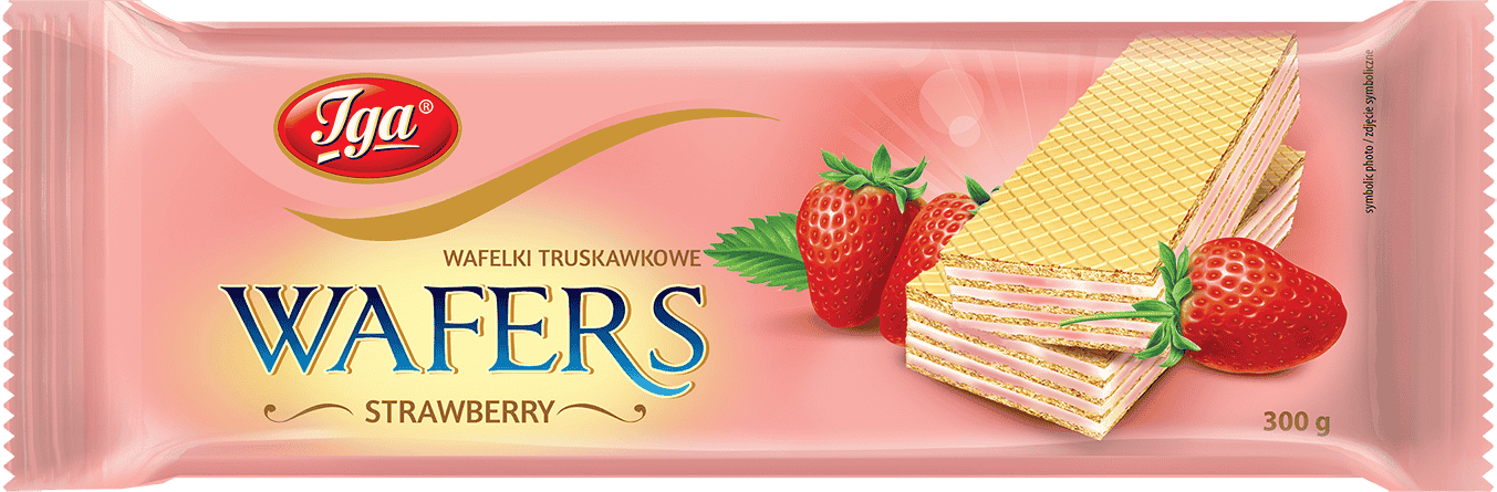 Wafle przekładane kremem Iga 300g mix widok 3