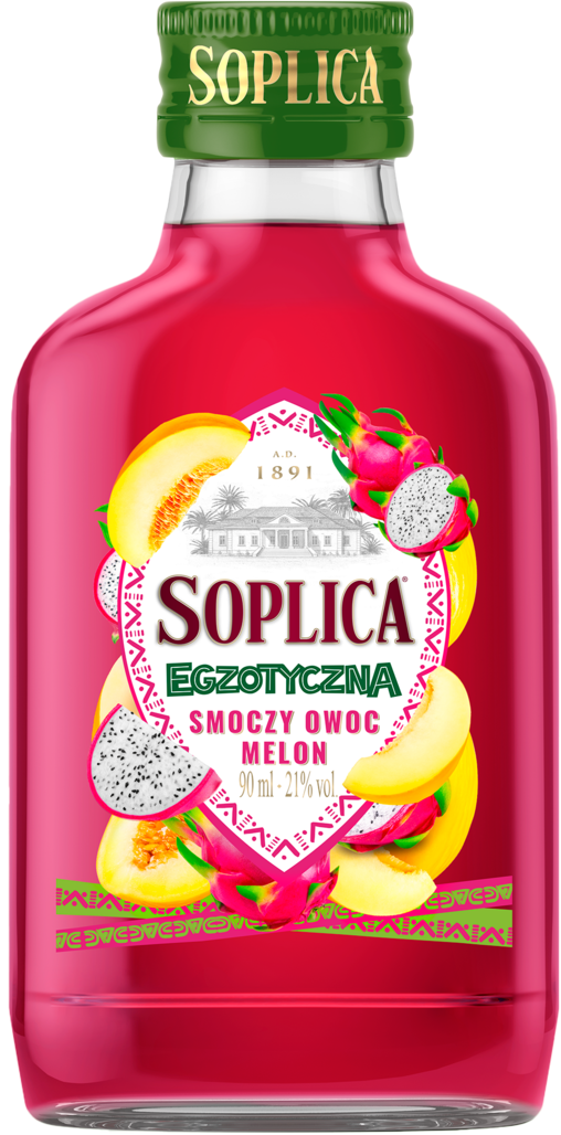 Likier Soplica smoczy owoc melon 90ml 21% widok 1