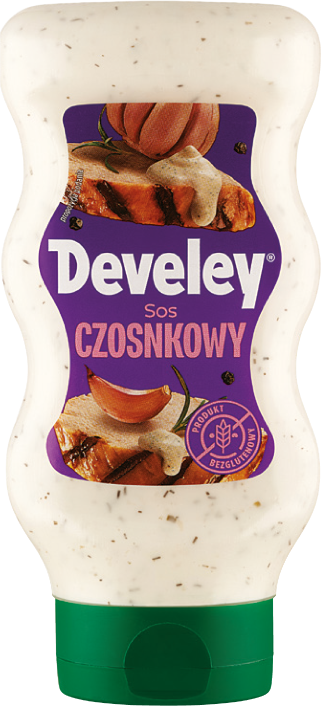 Sos czosnkowy Develey 410g widok główny