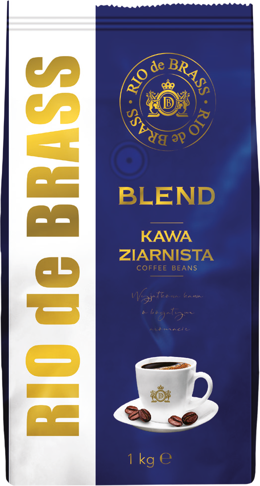 Kawa ziarnista Blend Rio De Brass 1kg widok główny