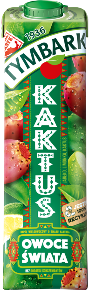 Napój niegaz kakt lim jabł Owoce Świata Tymbark 1l widok 1