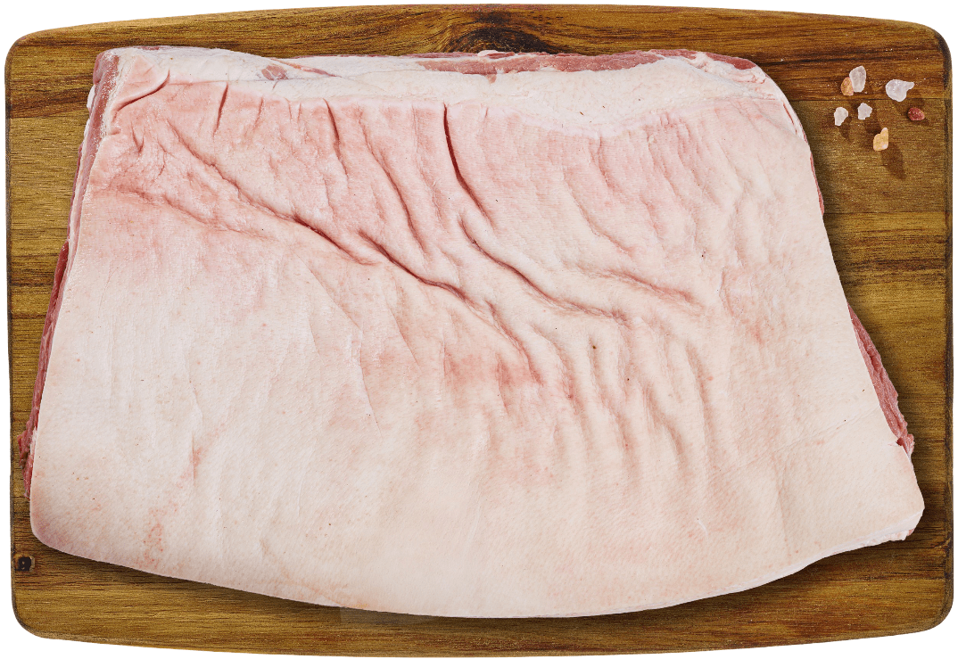 Boczek wieprzowy z kością, ze skórą widok główny 