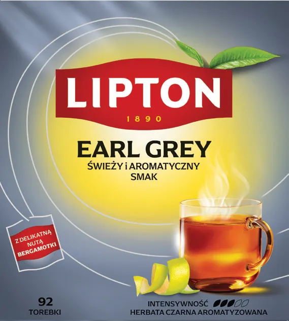 Herbata earl grey Lipton 92x1,5g widok 1