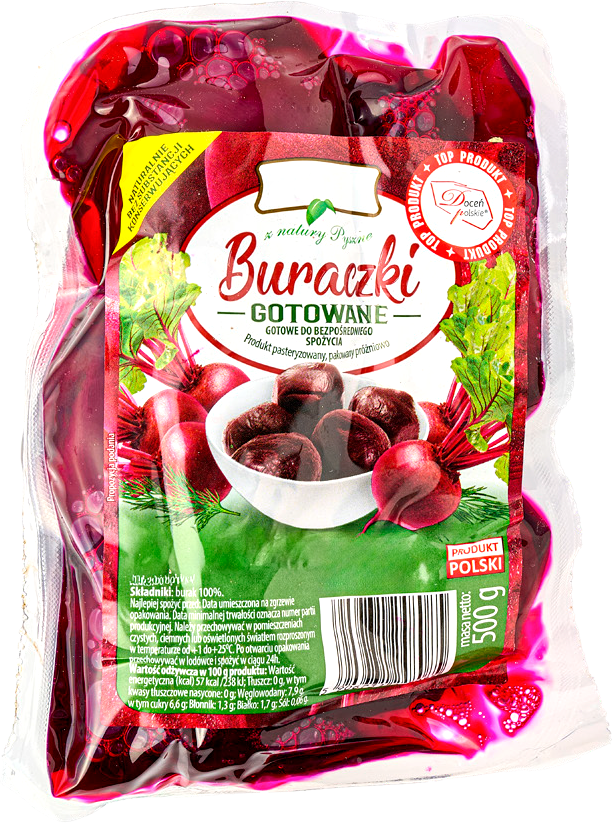 Buraczki całe gotowane widok 1
