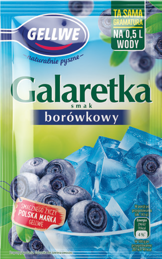 Galaretka borówkowa Gellwe 72g widok 1