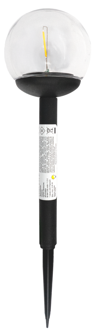 Lampa solarna kula 10cm mix O26 widok główny