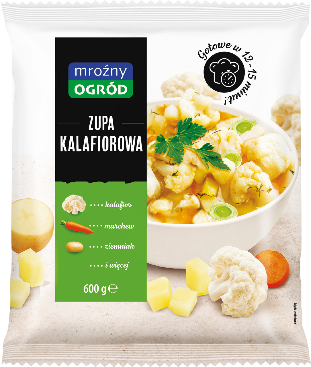 Zupa kalafiorowa Mroźny Ogród 600g widok 1