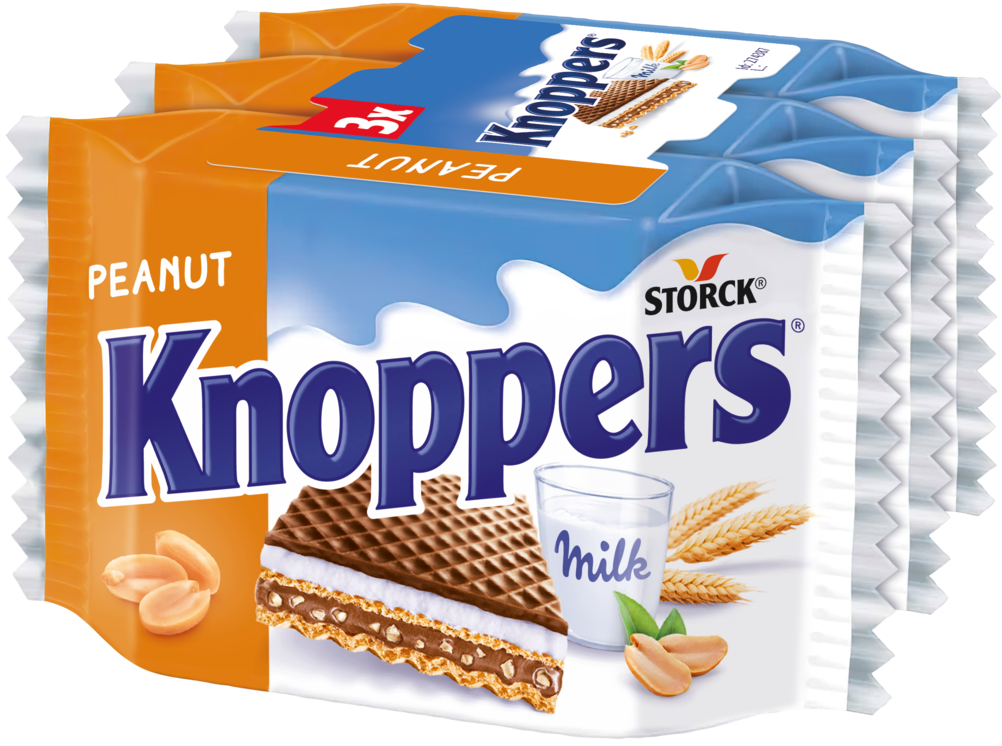 Wafel Knoppers peanut 3x25g widok 1