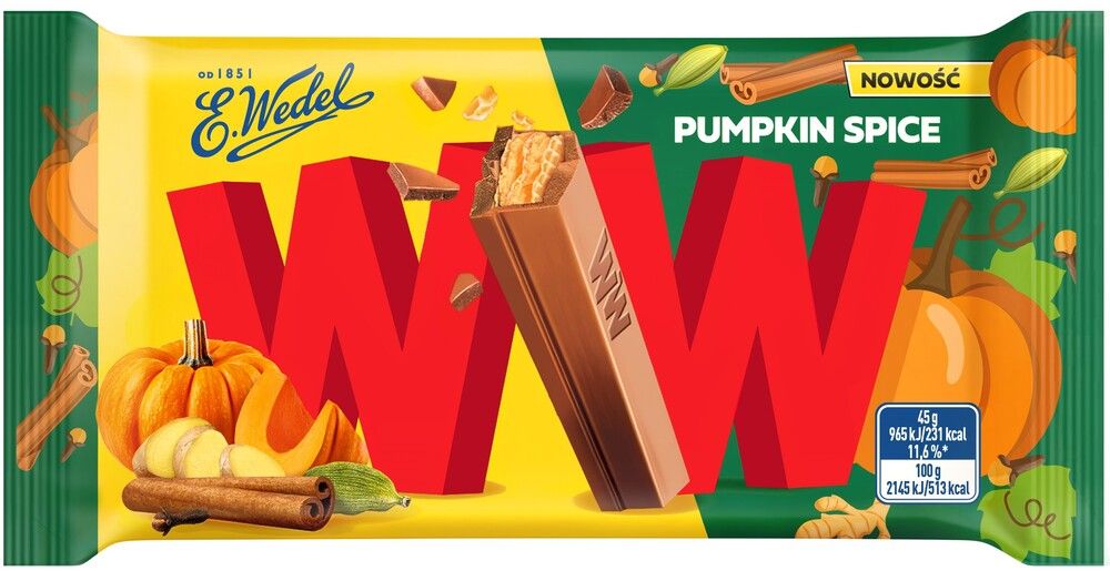 Wafelek WW pumpkin spice Wedel 45g widok 1