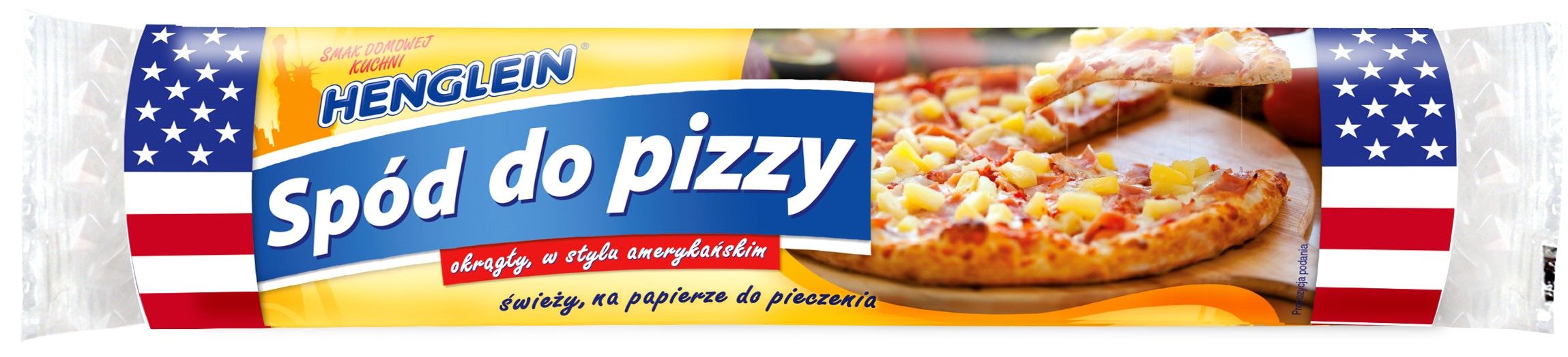 Spód do pizzy w stylu amerykańskim Henglein 380g widok 1