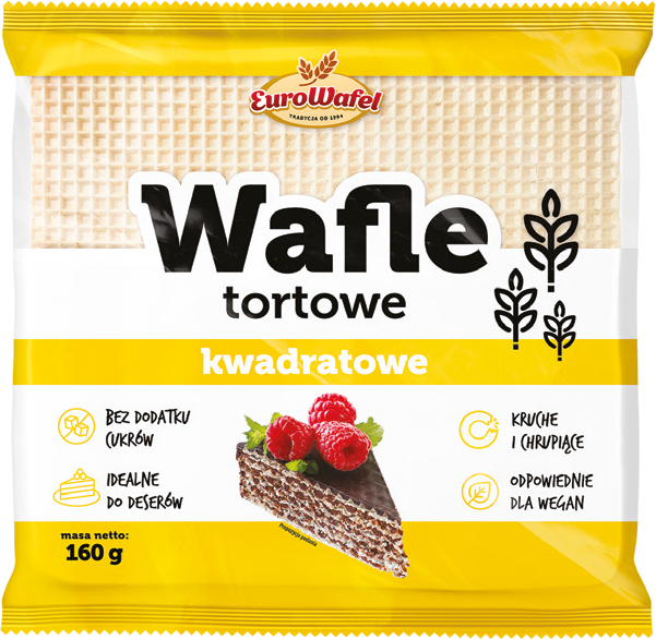 Wafle suche tortowe Eurowafel 160g widok 1
