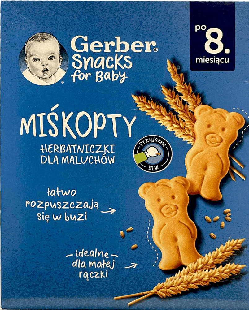 Herbatniczki dla maluchów Miśkopty Gerber 180g widok 1