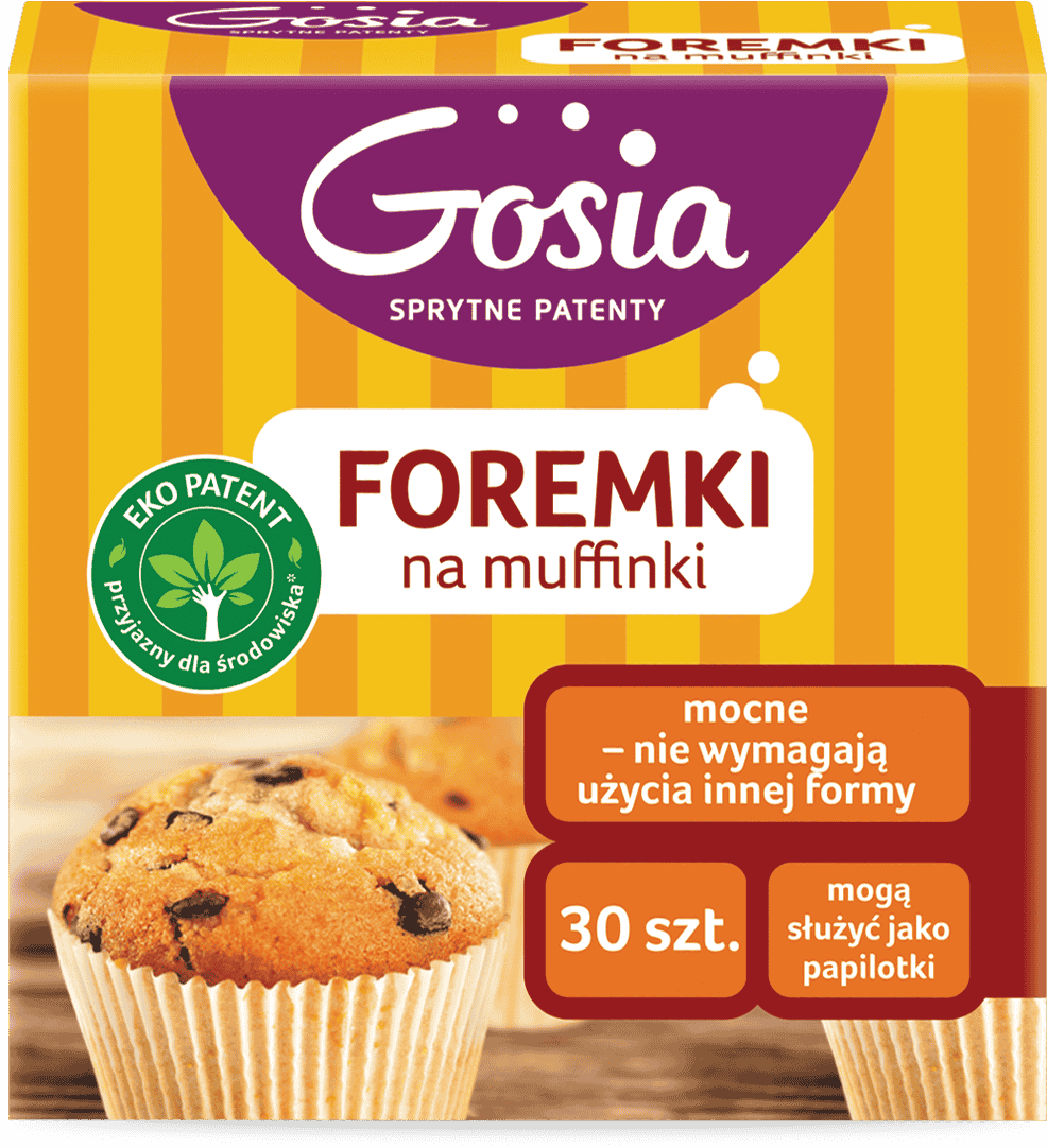 Foremki na muffinki Gosia 30szt widok 1