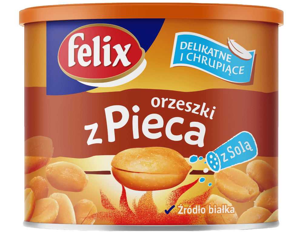 Orzeszki ziemne z pieca z solą Felix 140g widok 1