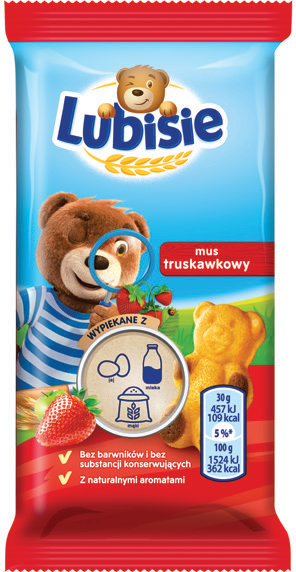 Baton Petitki Lubisie truskawka 30g widok 1