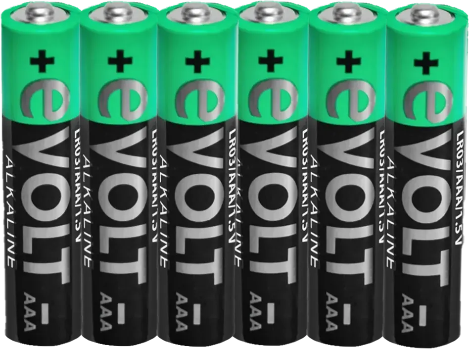 Bateria alkaliczna AAA Lr03 E-Volt 6szt widok 1