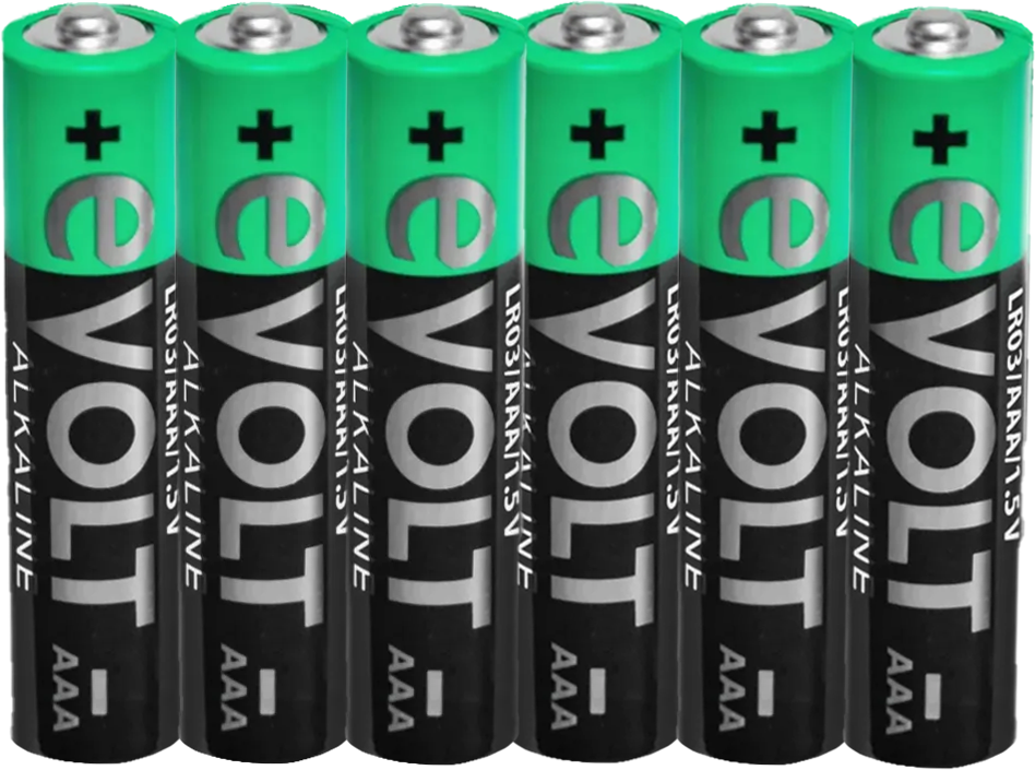 Bateria alkaliczna AAA Lr03 E-Volt 6szt widok 1