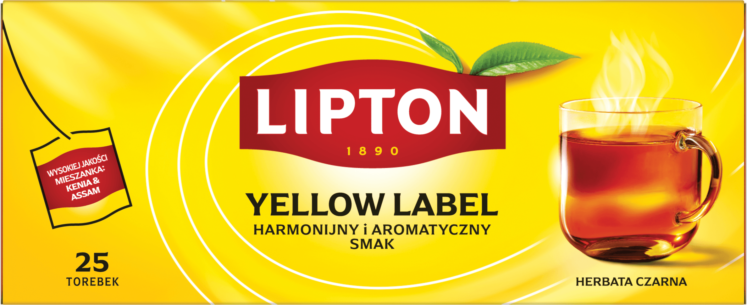 Herbata czarna ekspresowa Lipton 25x2g widok główny