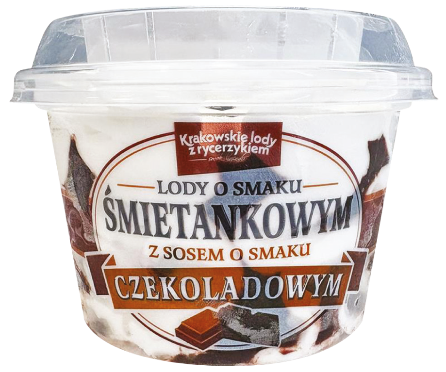 Lody kubek czekolad./trusk. z sosem B&G 220ml mix widok główny
