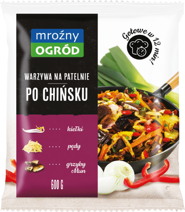 Warzywa na patelnię po chińsku Mroźny Ogród 600g widok główny