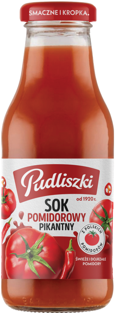 Sok pomidorowy pikantny Pudliszki 290ml widok 1