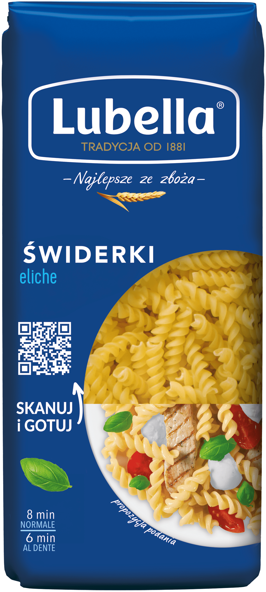 Makaron świderki Lubella 400g widok główny