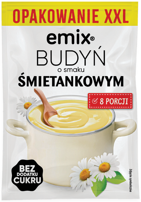 Budyń śmietankowy XXL Emix 80g widok 1