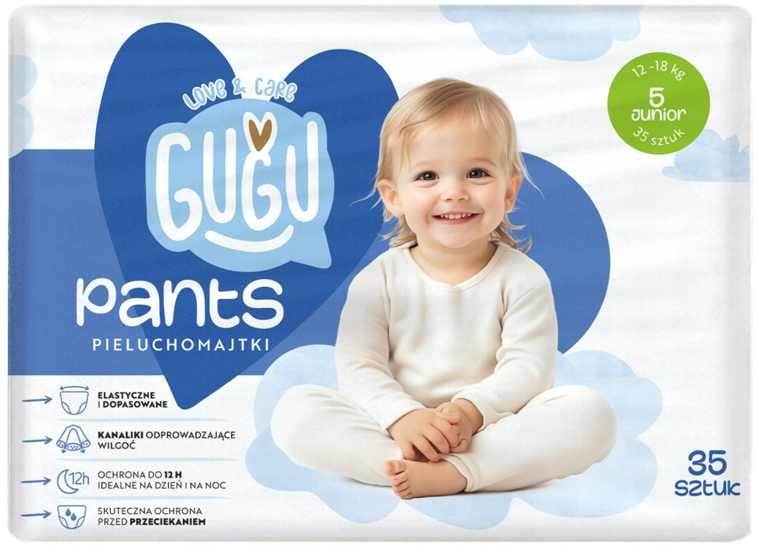 Pieluchomajtki 5 junior 12-18kg l&c Gugu 35szt widok 1