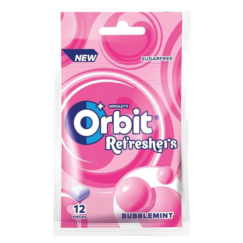 Guma Orbit refreshers bubblemint drażetki 12szt widok 1
