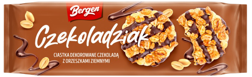 Ciastka Czekoladziak Bergen 135g mix widok 1