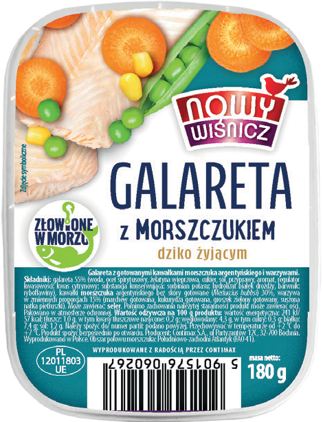 Galareta rybna Nowy Wiśnicz 180g mix widok 1