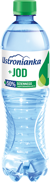 Woda gaz. z jodem Ustronianka 0,7l widok 1
