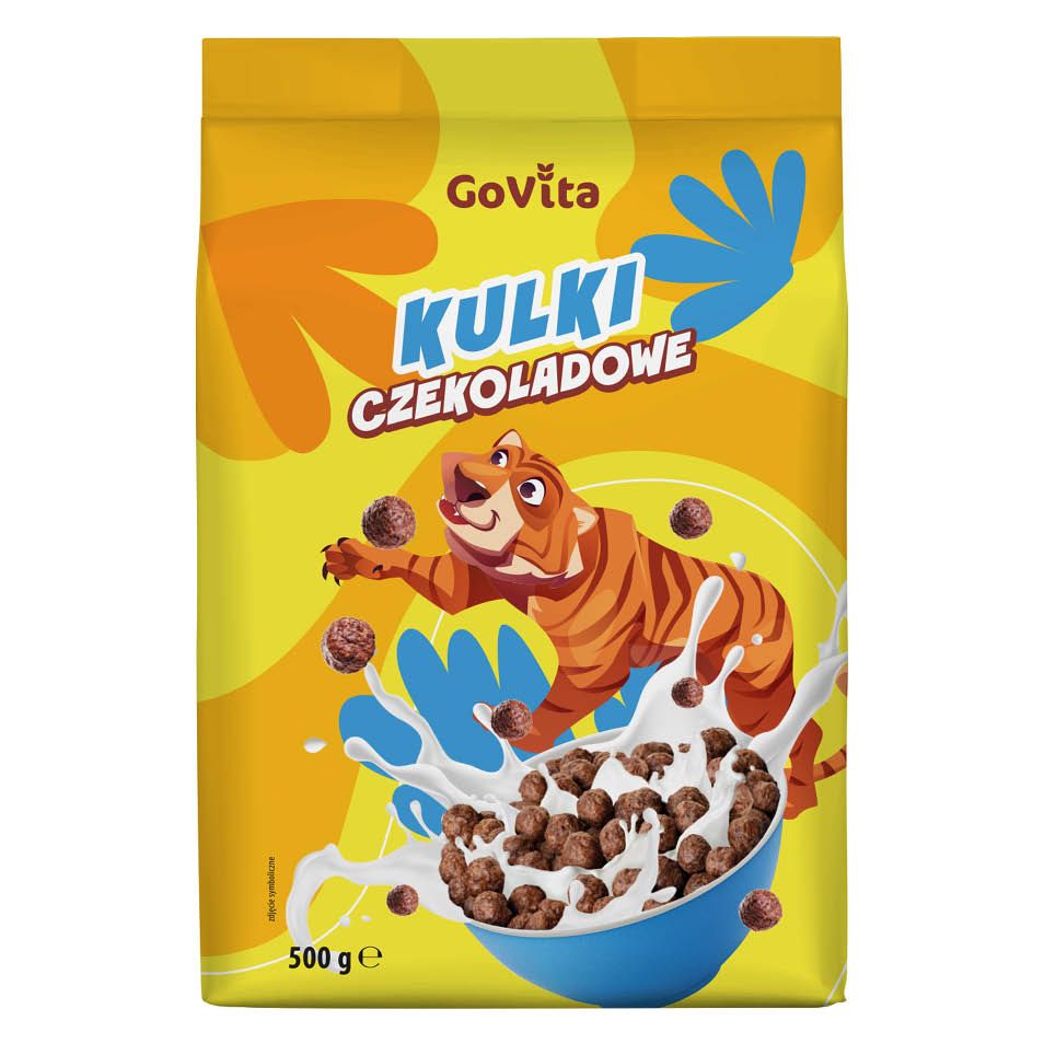 Płatki kulki czekoladowe Govita 500g widok 1