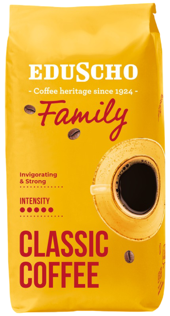 Kawa ziarnista Eduscho Family 1kg widok główny 