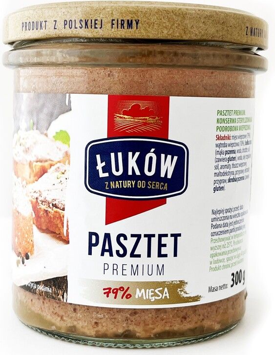 Pasztet wieprzowy premium Łuków 300g widok 1