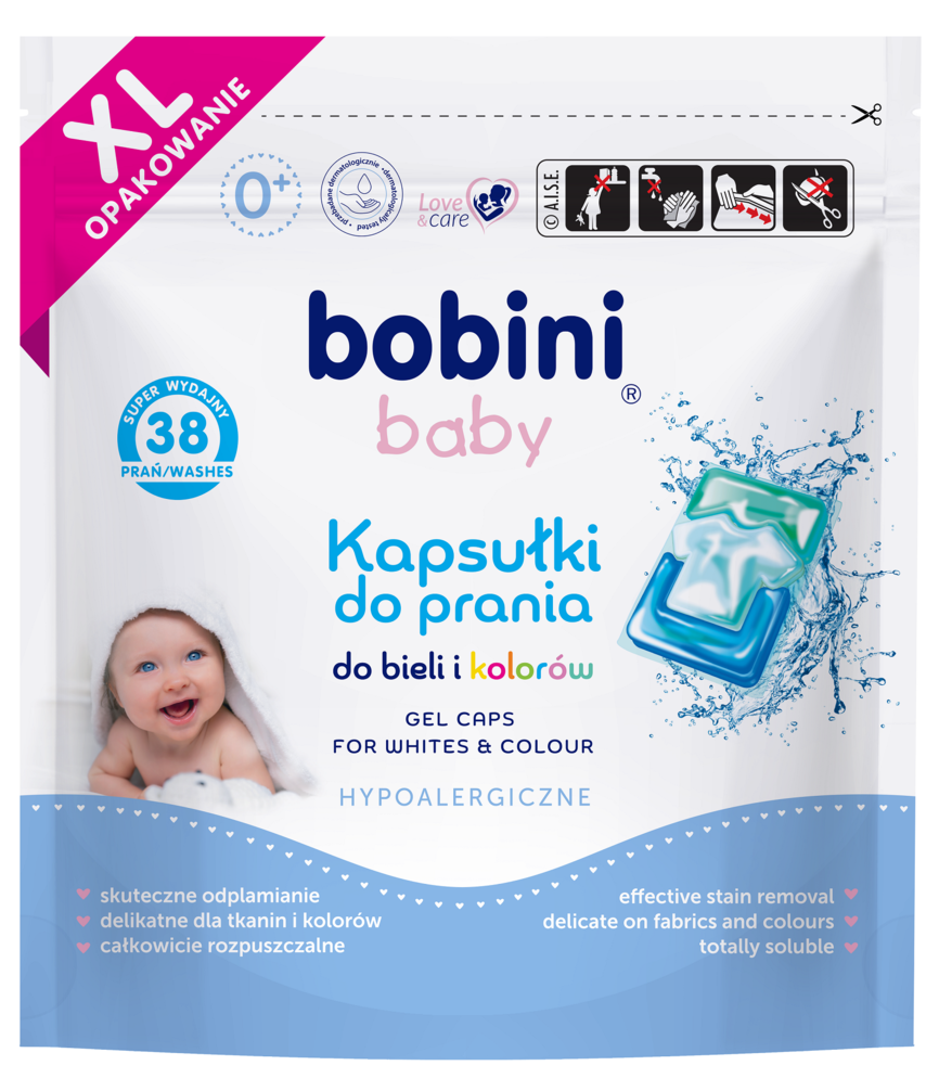 Kapsułki do prania Bobini Baby 38szt widok 1