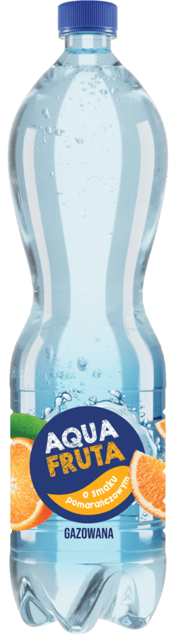 Napój gaz. o sm. pomarańczowym Aqua Fruta 1,5l widok 1