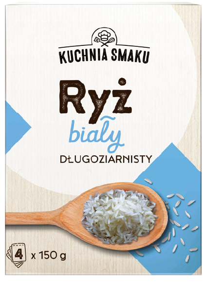 Ryż biały długoziarnisty Kuchnia Smaku 4x150g widok główny