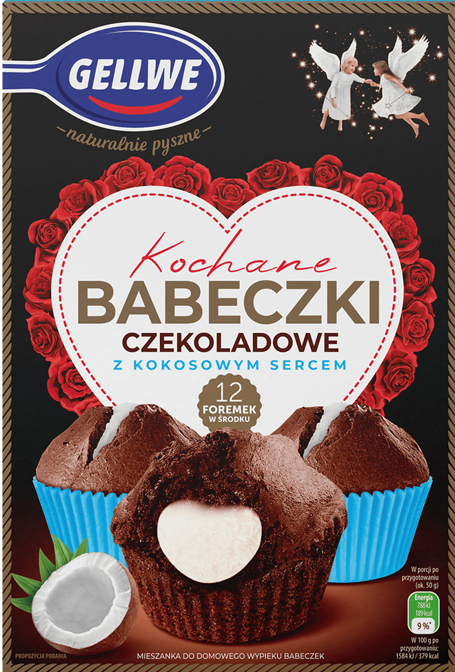Babeczki czekoladowo kokosowe Kochane Gellwe 311g widok 1
