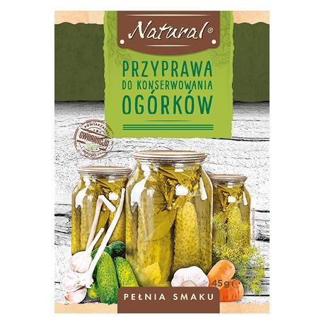 Przyprawa do konserwowania Ogórków Natural 45g widok 1