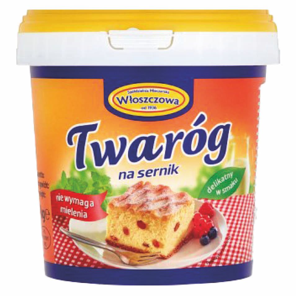 Twaróg sernikowy OSM Włoszczowa 1kg widok 1